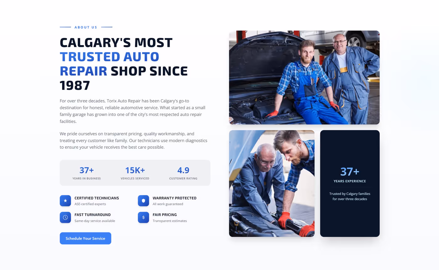 Torix Auto testimonials and reviews